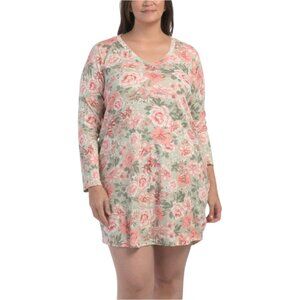 KAREN NEUBURGER Plus Rose Sleep Shirt